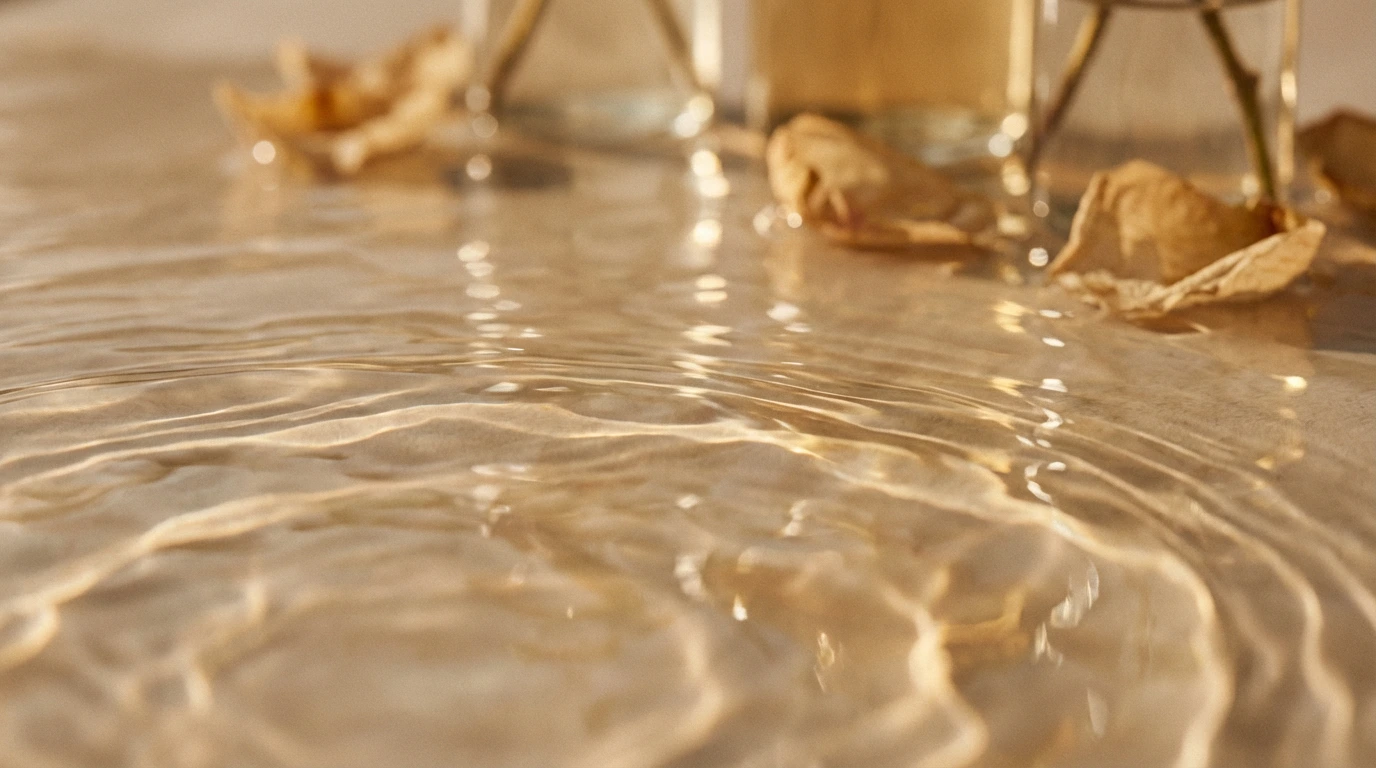 Abstract soft glowing water texture representing hydration