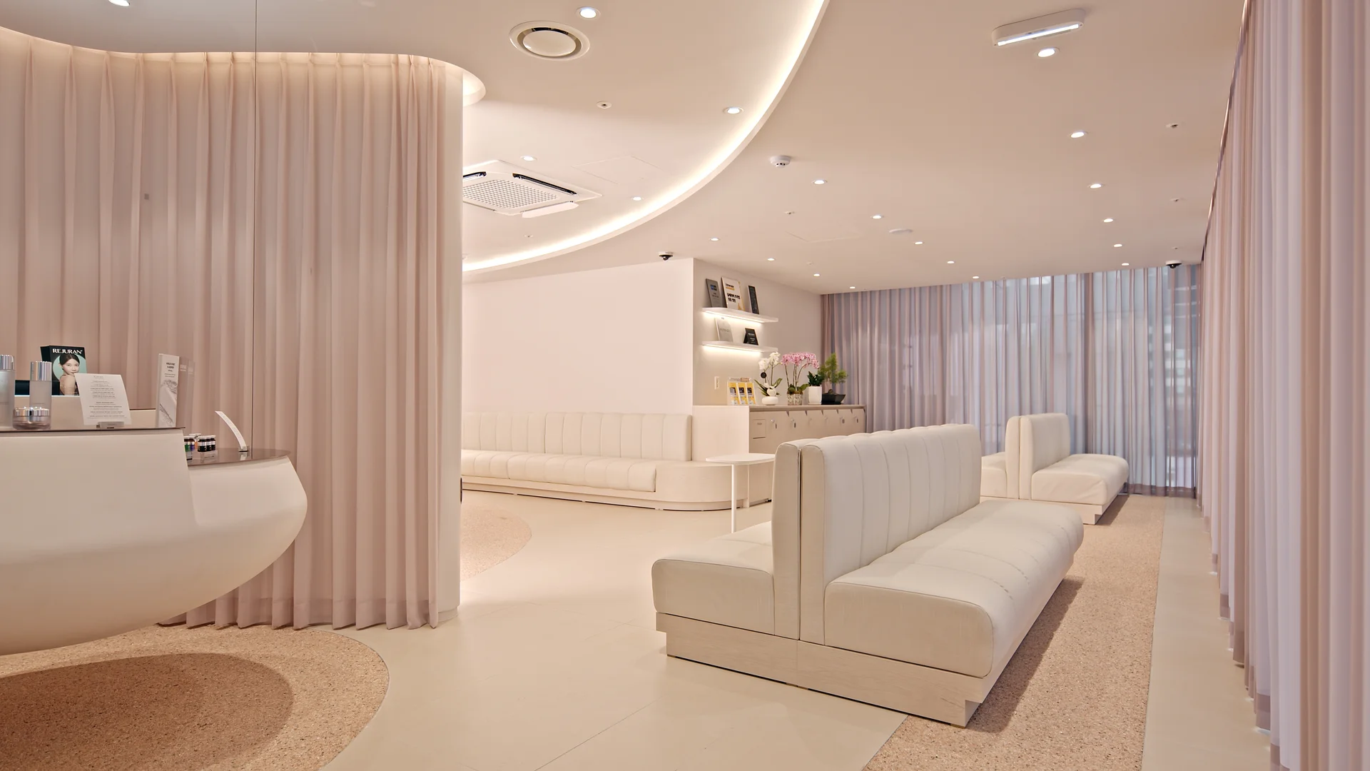 Modern dermatology clinic interior in Seoul