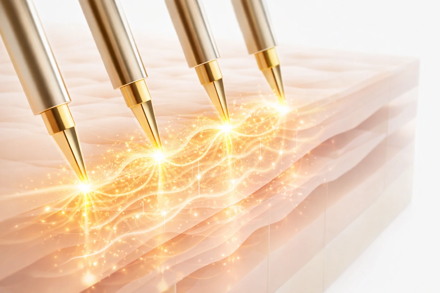 Abstract medical technology and radiofrequency microneedling