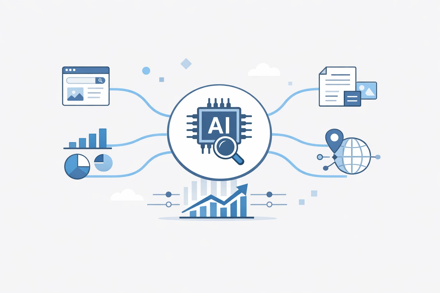 AI Search Visibility Dashboard Visualization