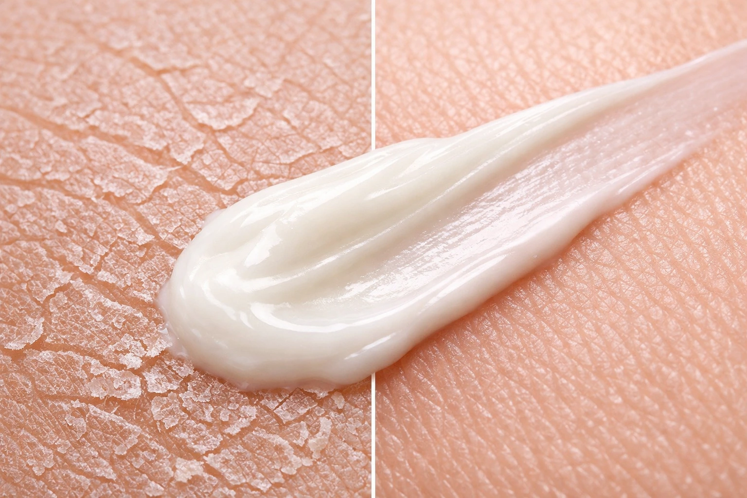 Ceramide cream texture and skin repair
