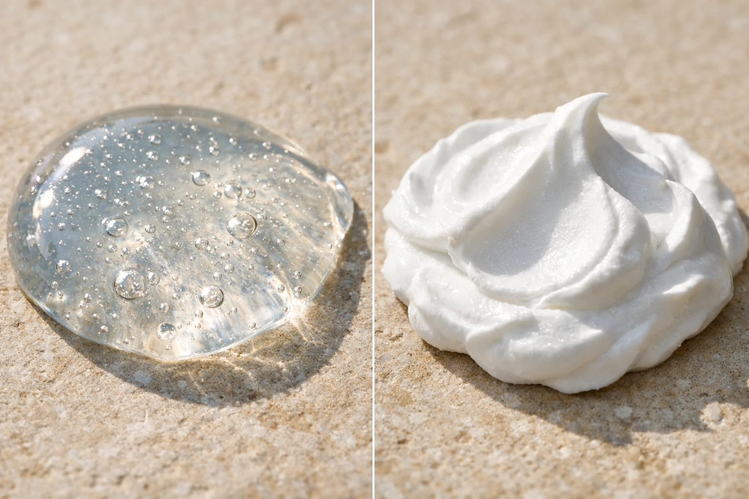 Textura ligera en gel de protector solar coreano
