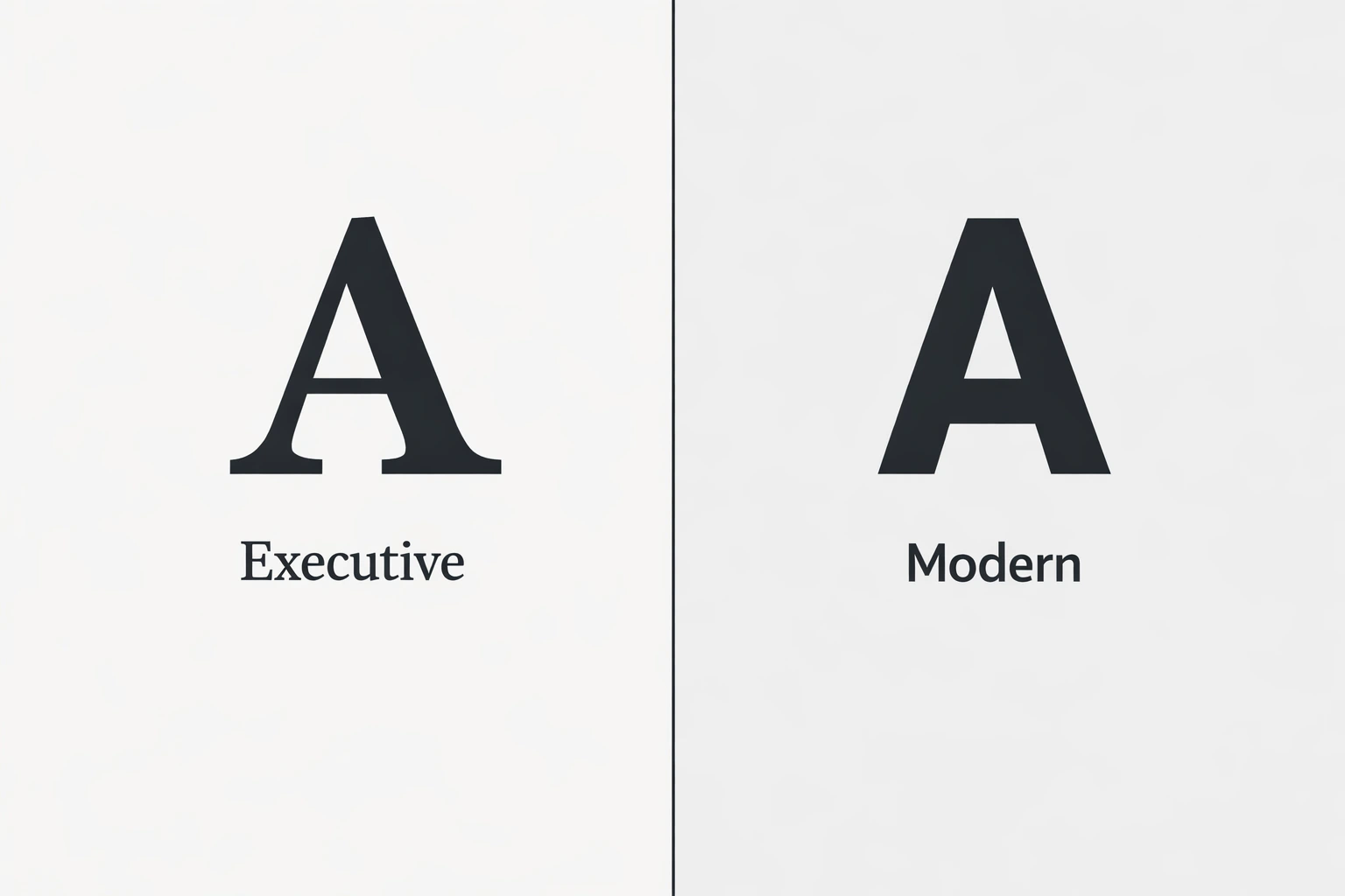 Serif vs Sans Serif comparison