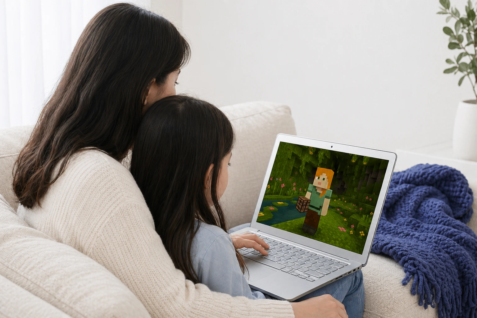 Parent and child learning together