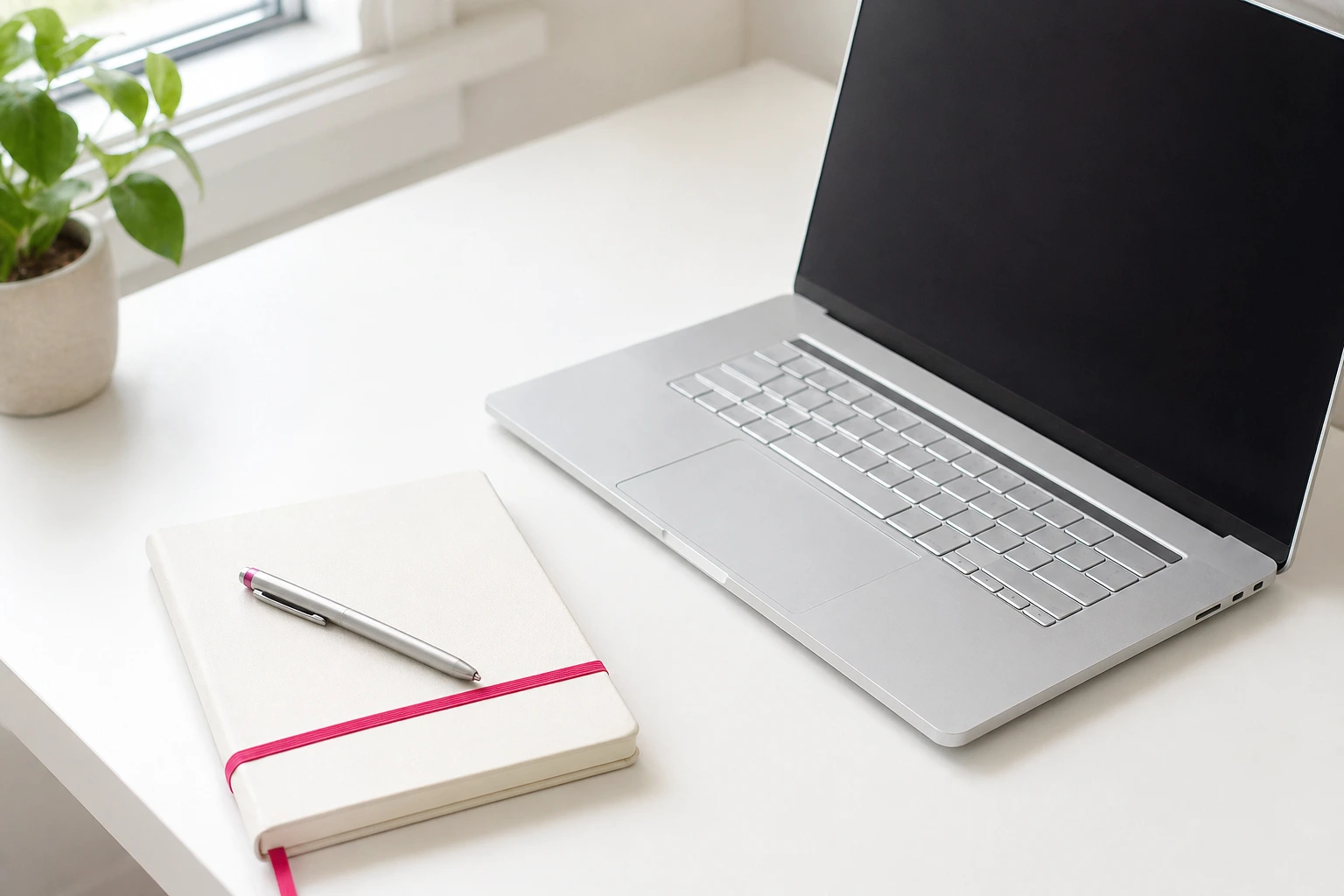 Clean computer and headset setup for learning
