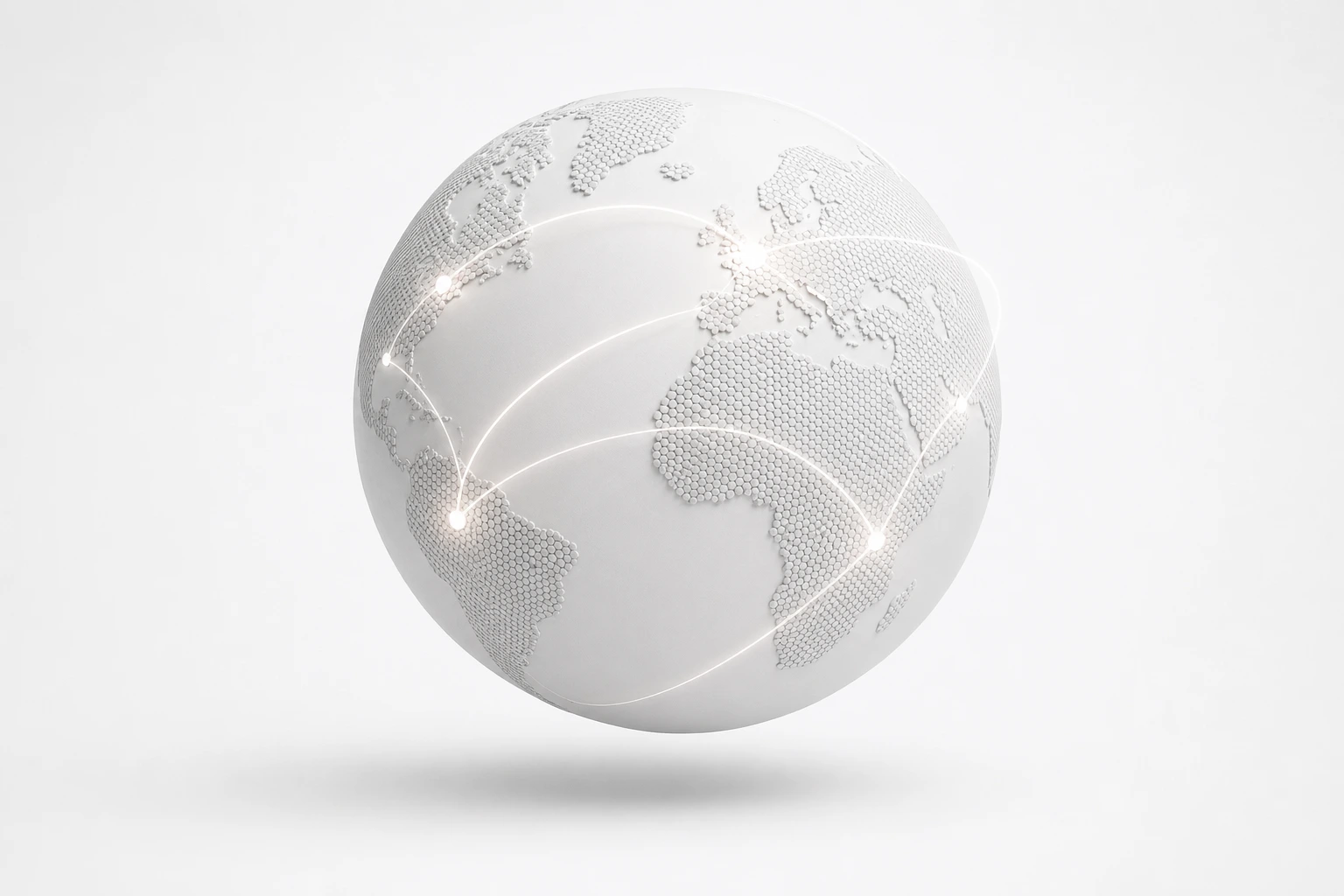 Global map dashboard showing real-time AI search visibility across different countries
