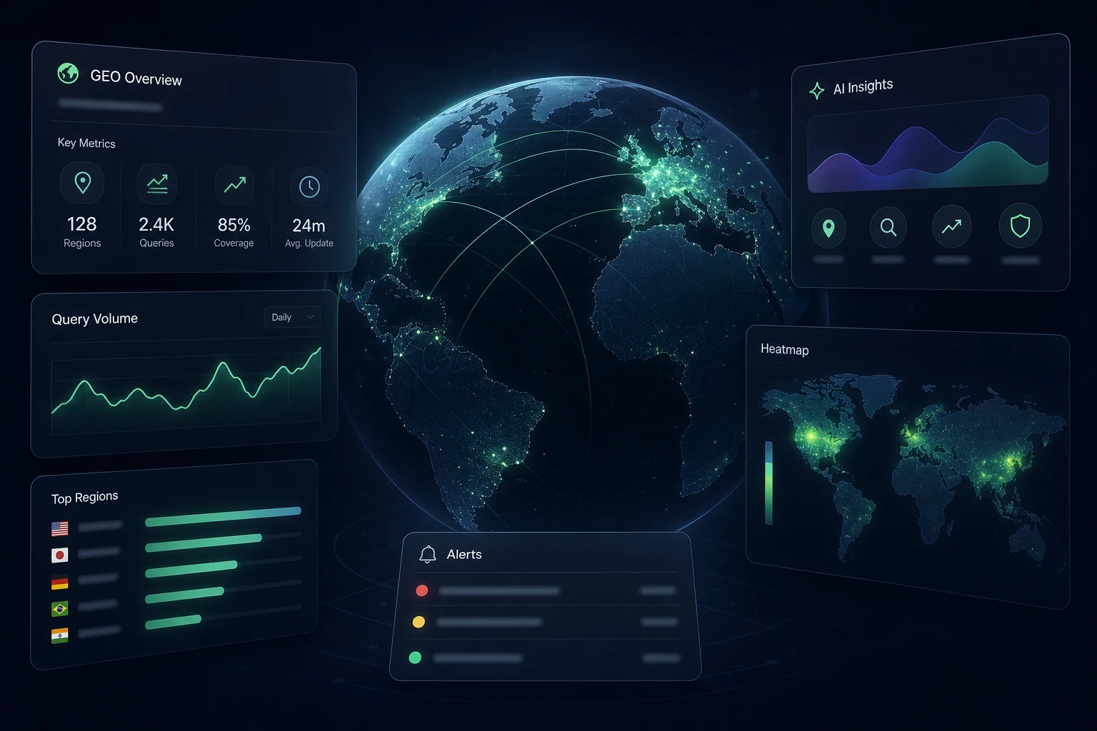 dashboard showing data foundation metrics and alert thresholds, clean UI, light mode