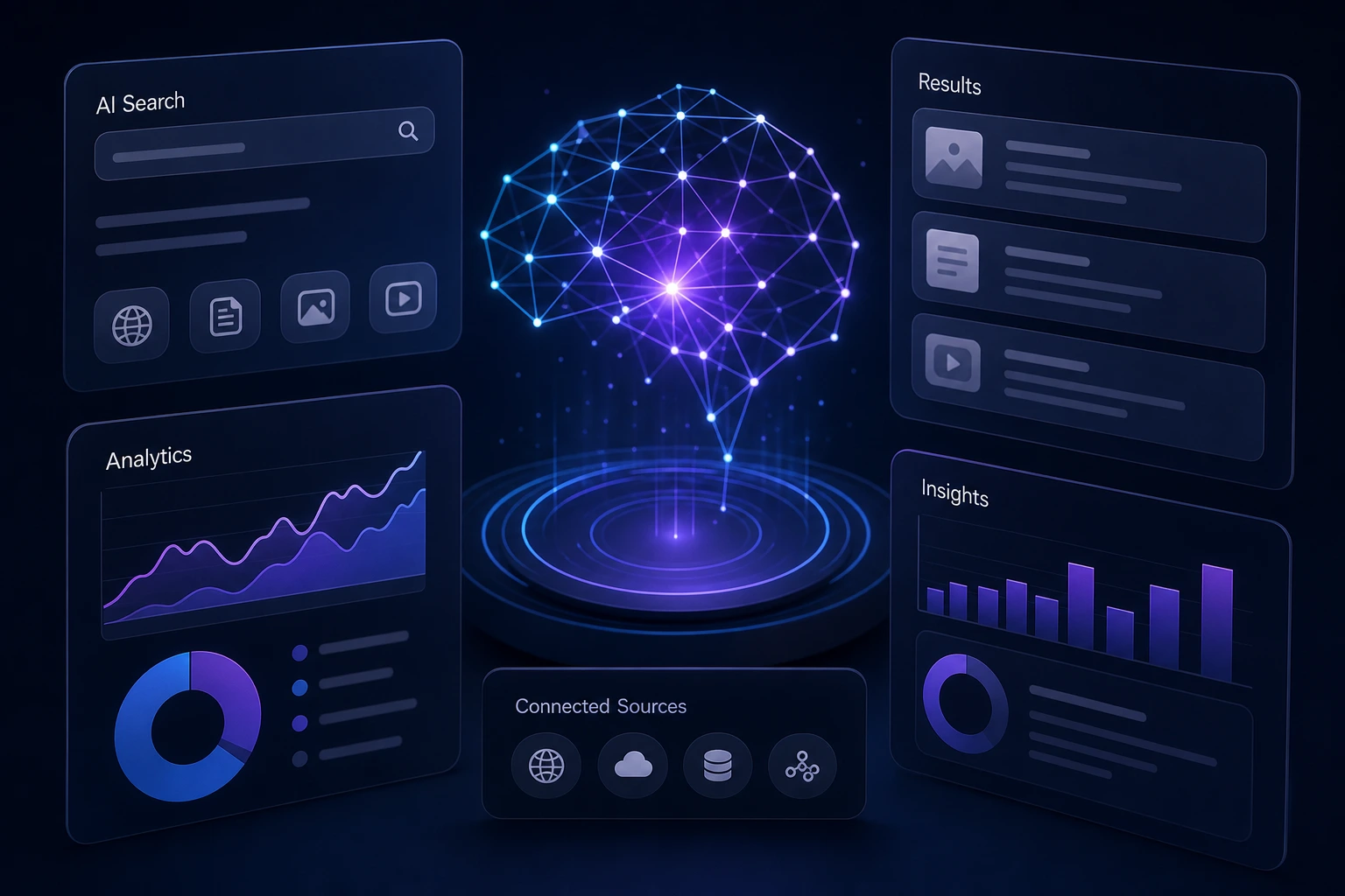 professional B2B SaaS dashboard showing analytics and growth metrics, clean UI, daylight