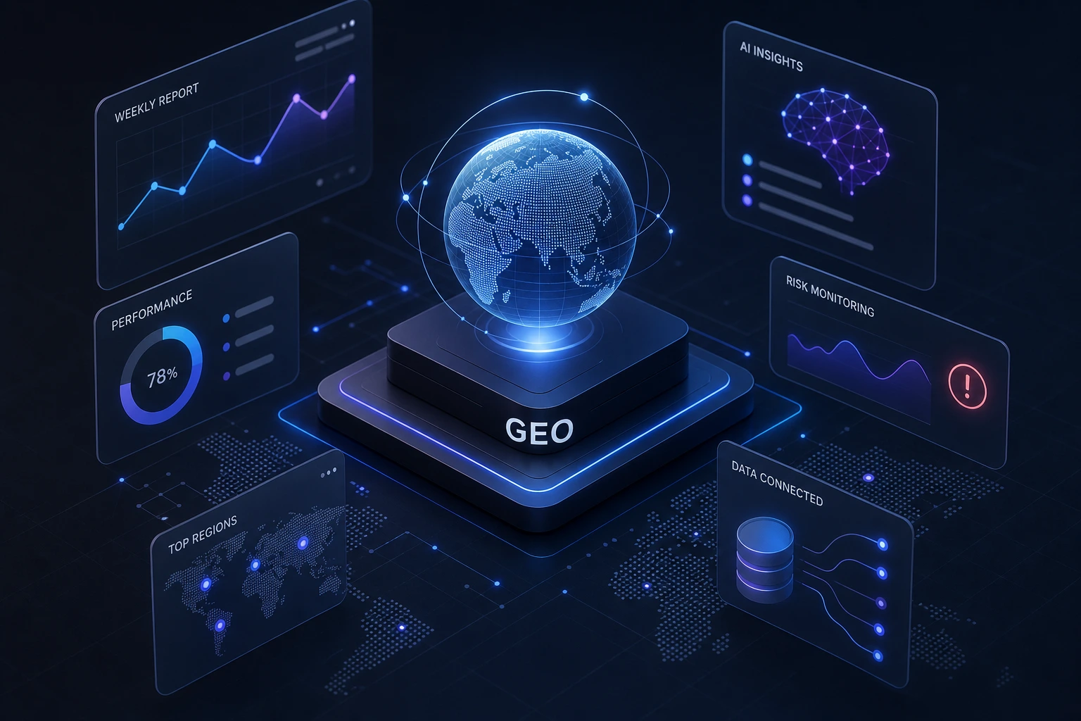 calendar and analytics charts overlapping, representing different time cycles, flat vector illustration, neutral background