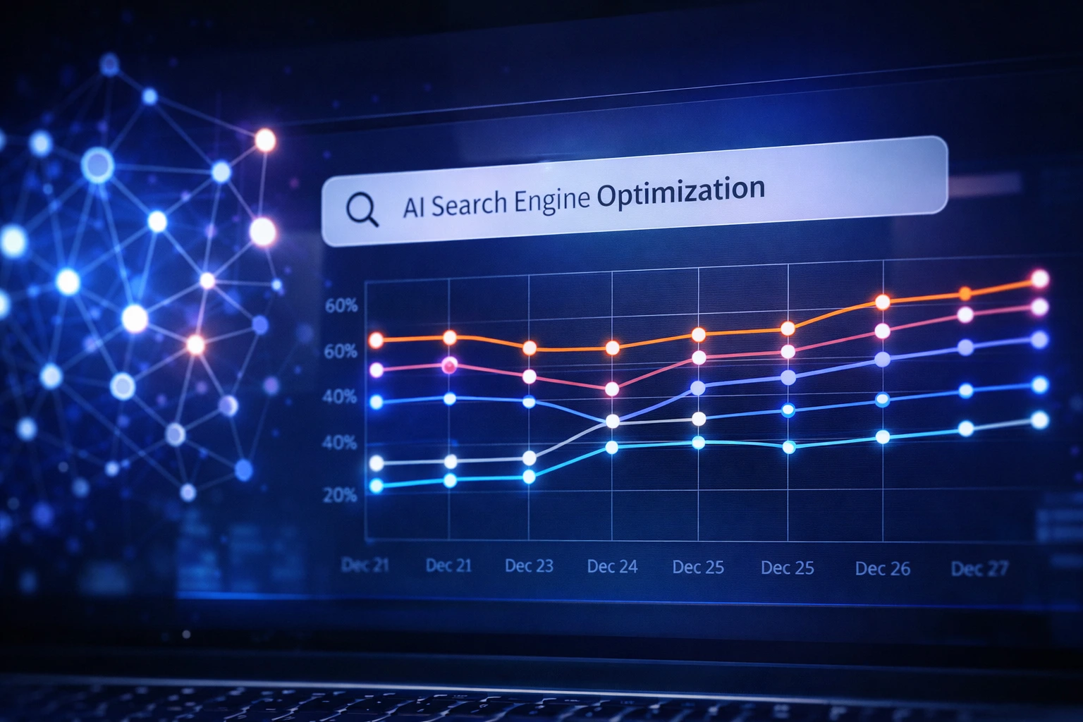 AI Search Engine Optimization Concept