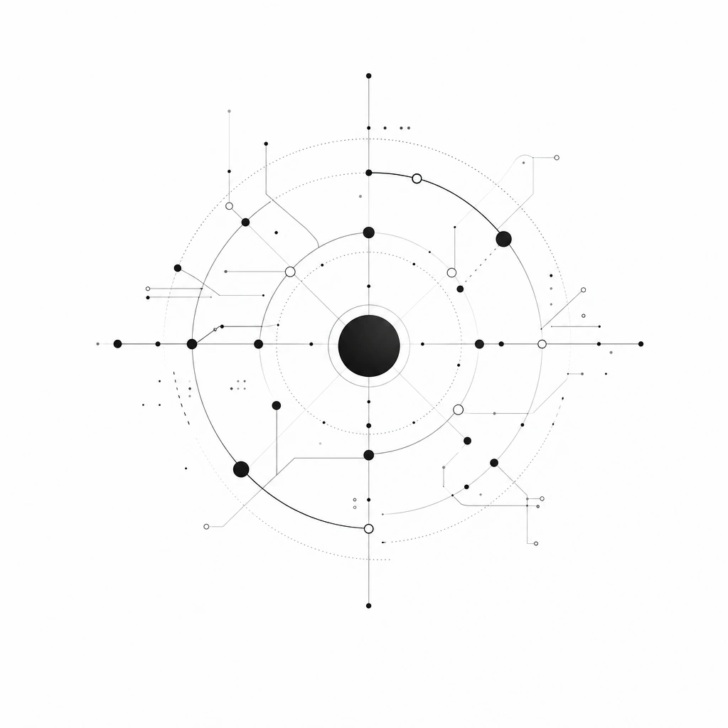 Abstract illustration representing metadata, JSON-LD, and content freshness timestamps