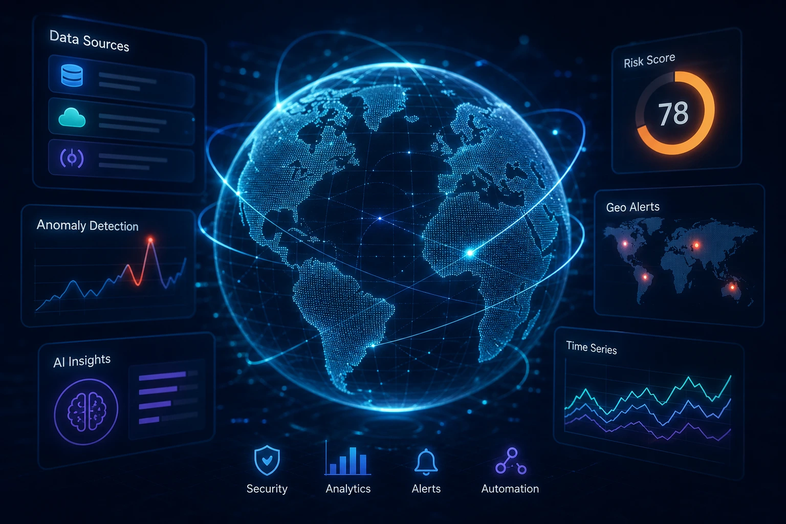abstract representation of data architecture and tags, clean vector illustration