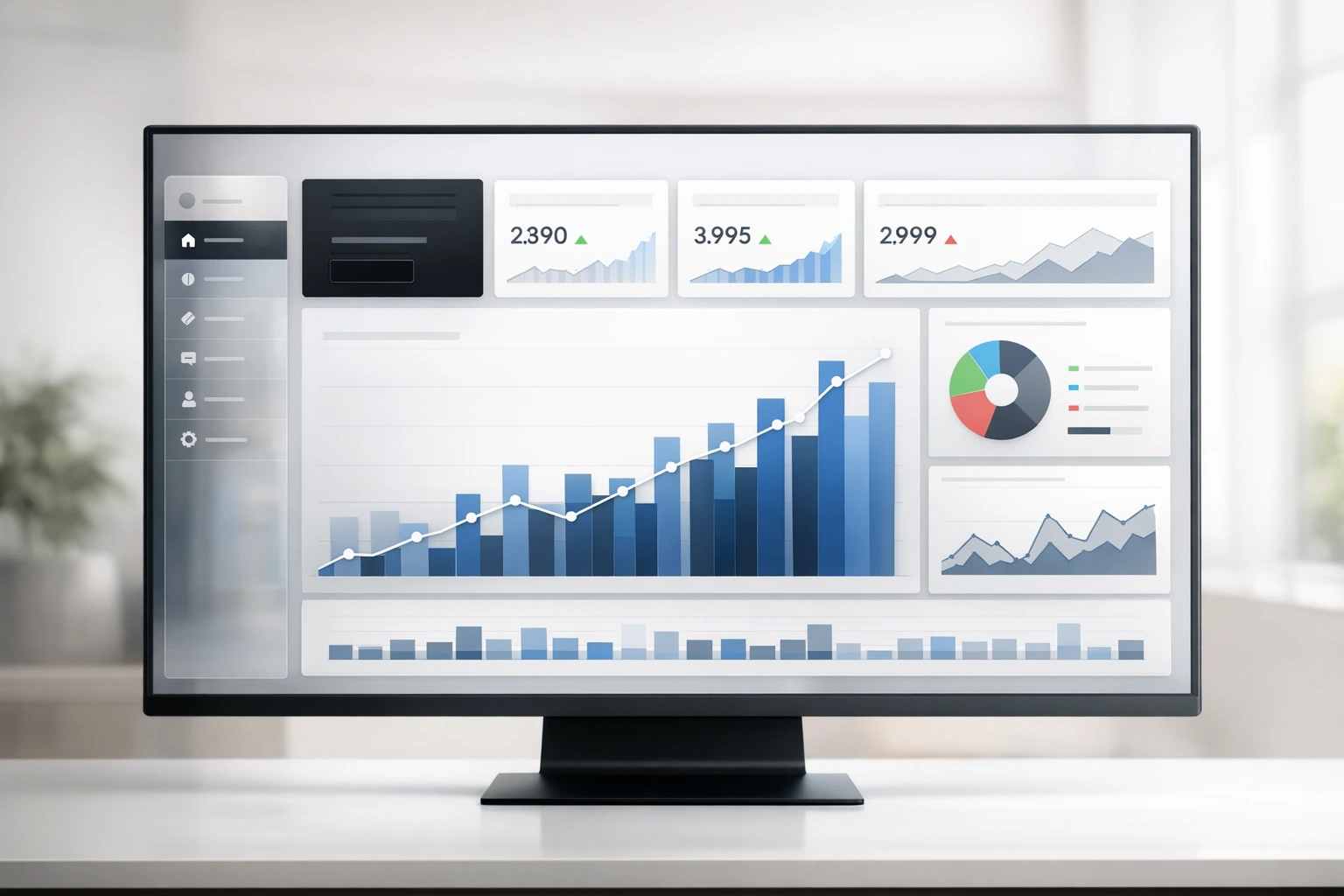 AI marketing platform dashboard showing performance metrics