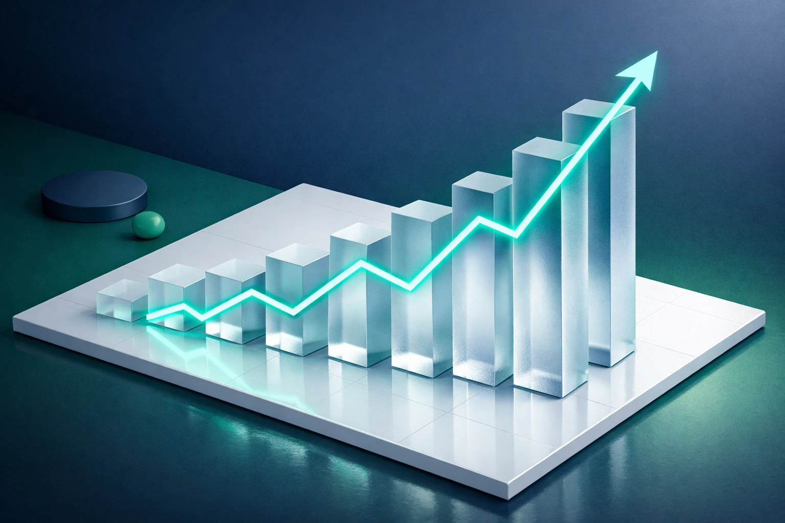 Chart showing revenue growth and ROI