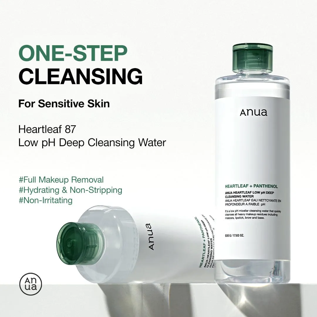Heartleaf Low pH Deep Cleansing Water for sensitive skin