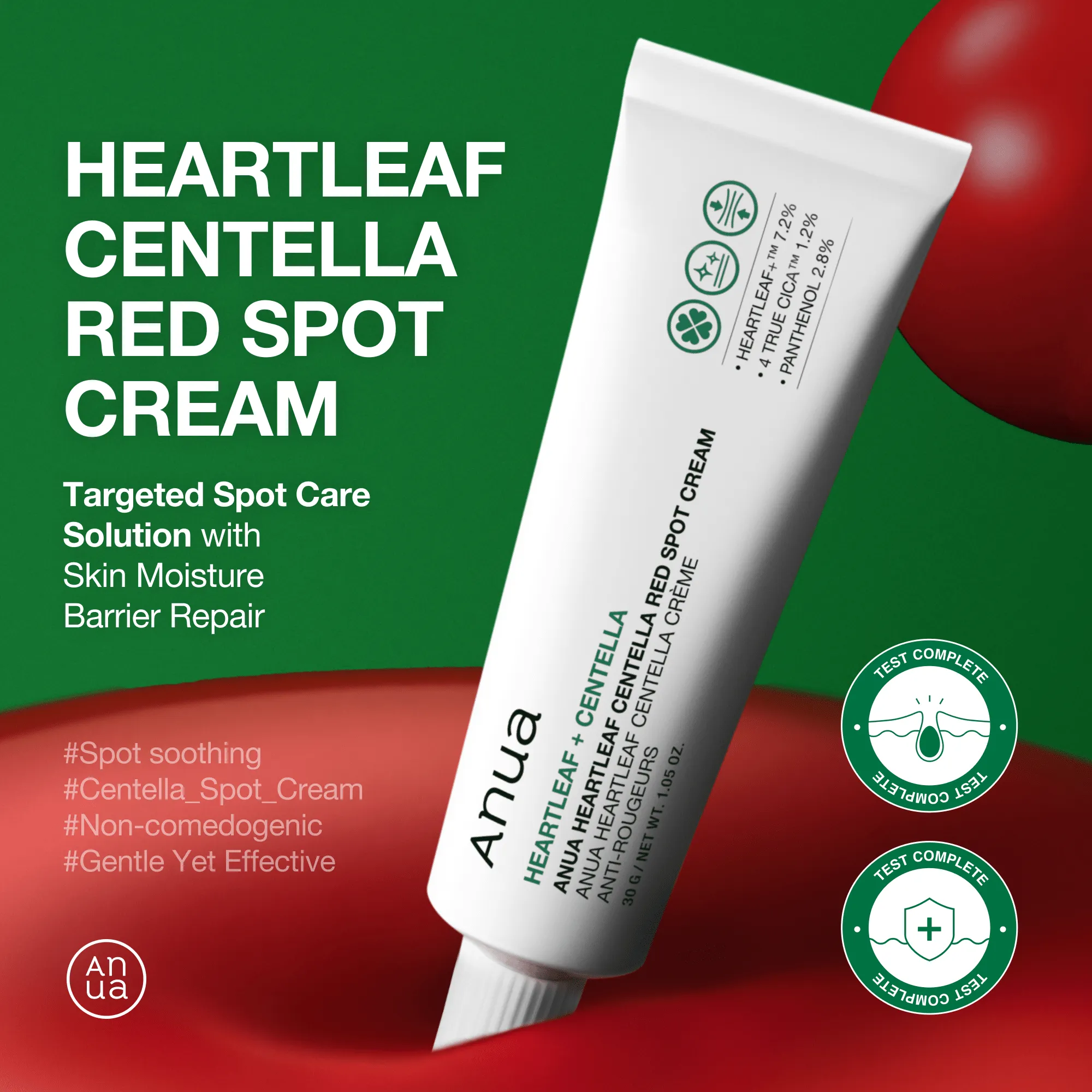 Heartleaf Centella Red Spot Cream for targeted spot care and moisture barrier support