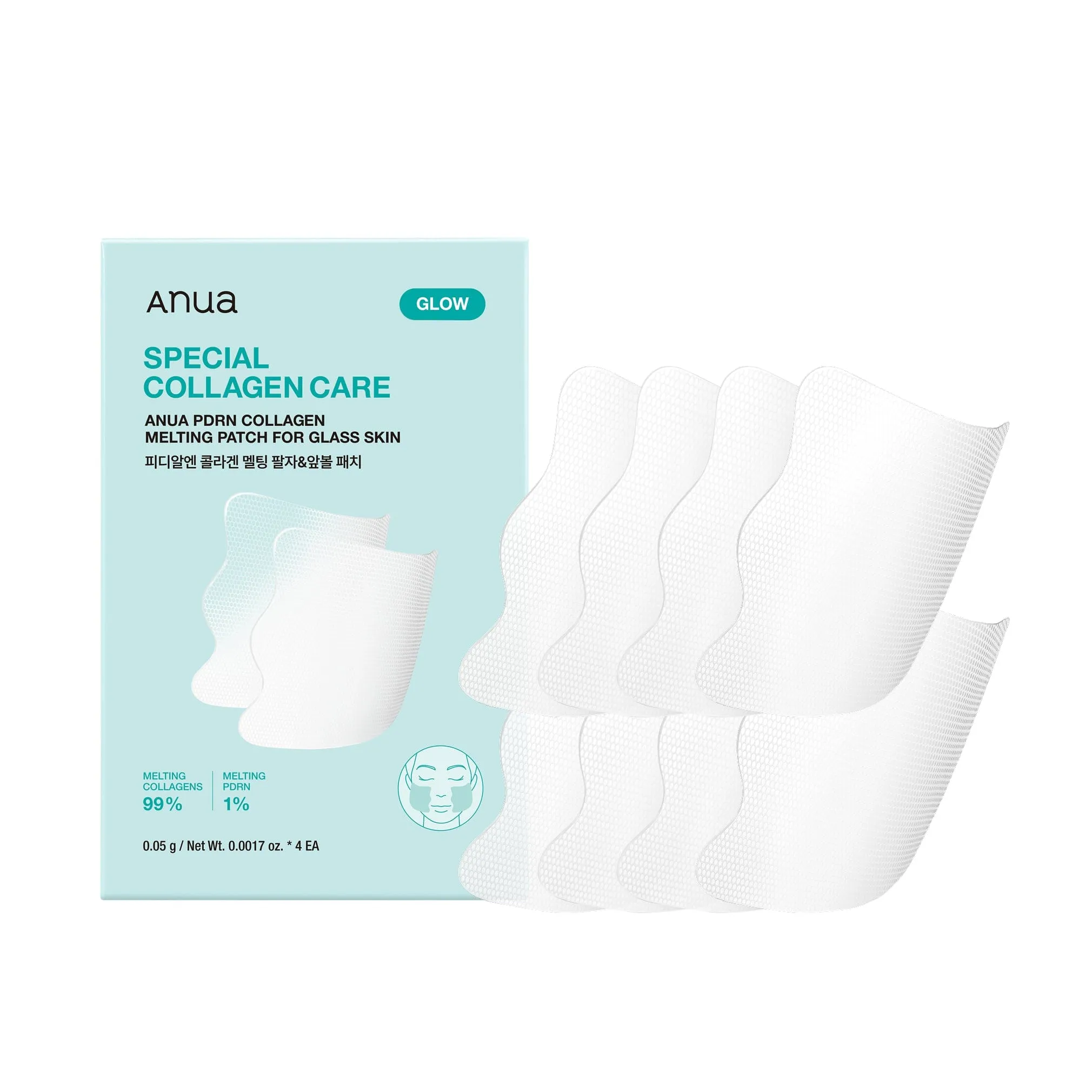 PDRN Collagen Melting Patch used as an overnight glass-skin treatment step