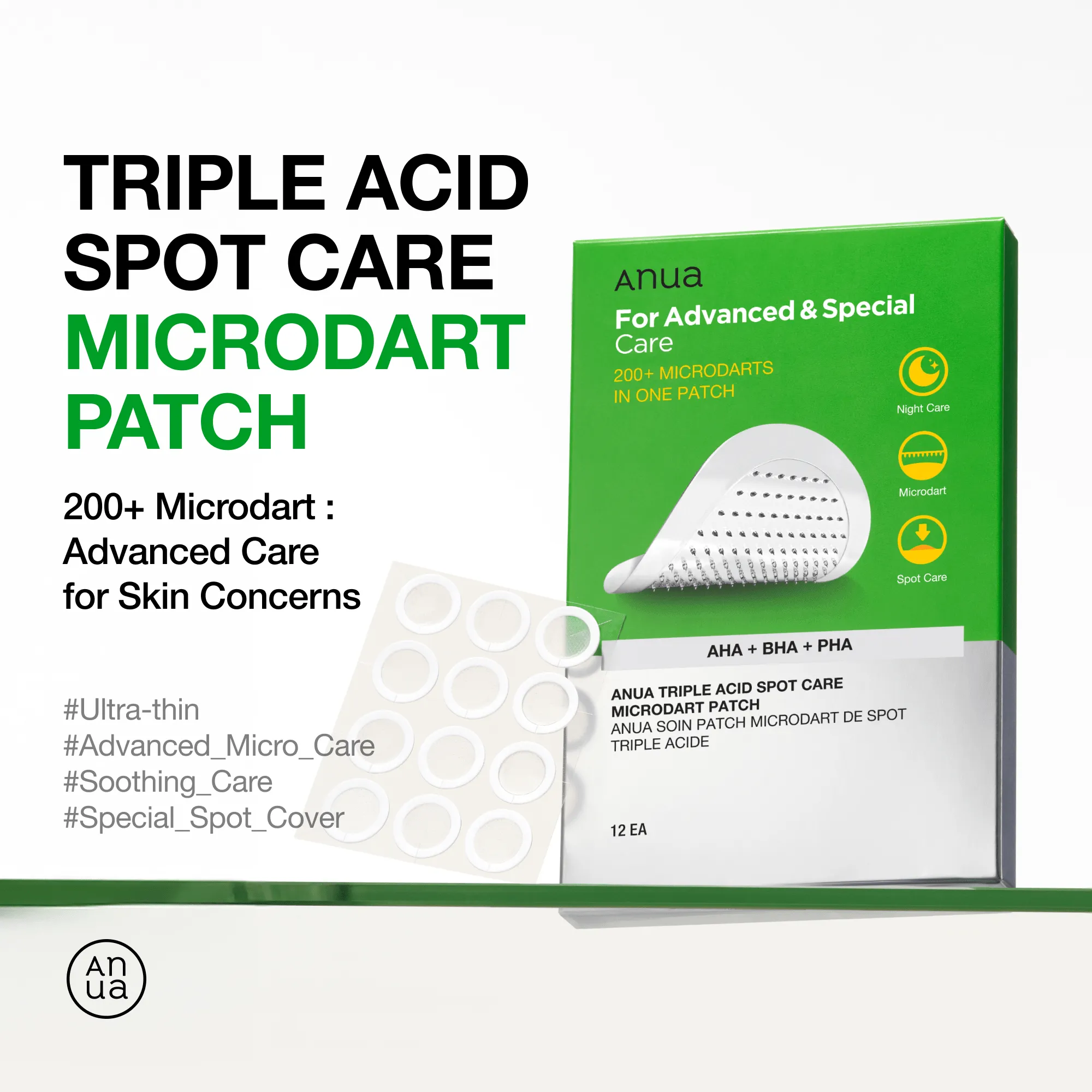 Triple Acid Spot Care Microdart Patch for targeted spot care